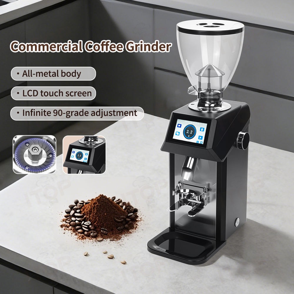 ITOP Коммерческая электрическа – обзор и цена Coffee Grinder Burr Flat