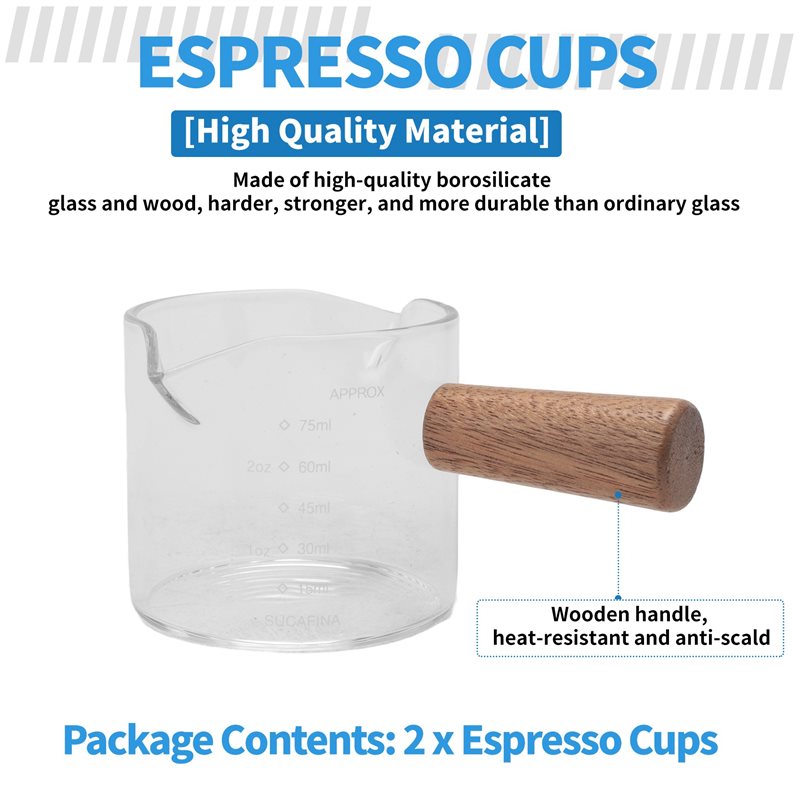 B50C, 2 шт., стаканчики для эс – обзор и цена Espresso Shot Glass